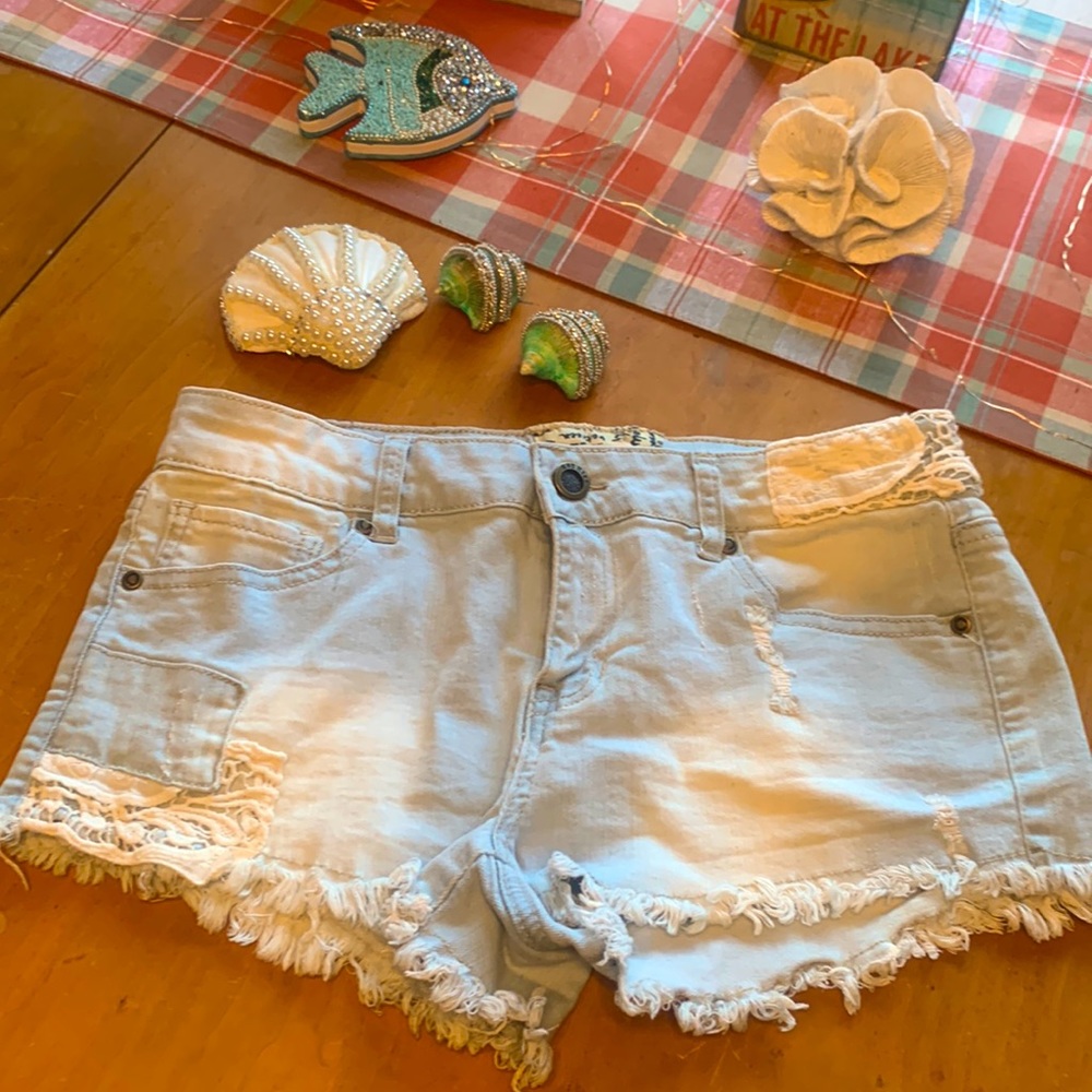 Hot Kiss Blue Jean Shorts, size 11